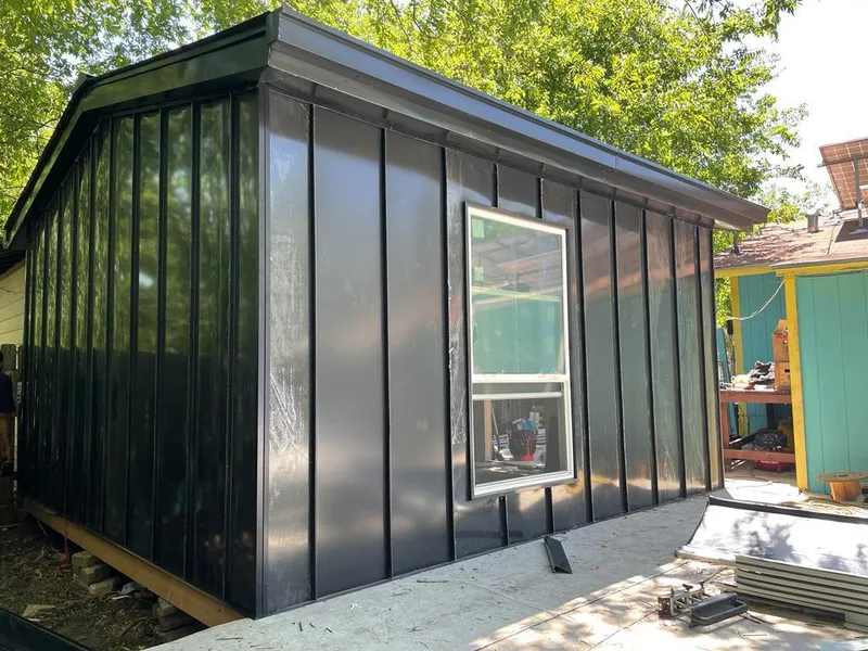 Black standing seam metal wall panels for Roof Inspection in Ridley Park